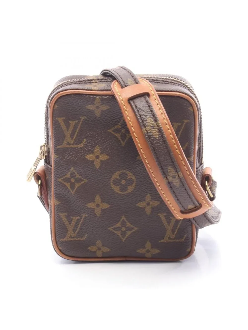 Louis Vuitton Viton Shoulder Bag Mini Danube Monogram Canvas Leather
